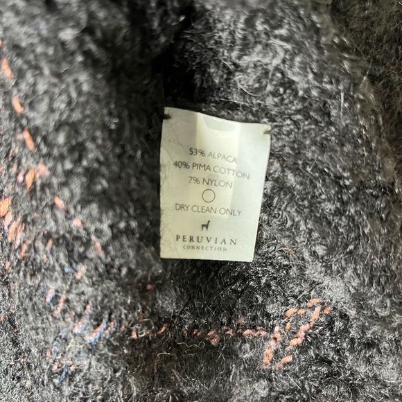 Peruvian Connection Talia Alpaca Blend Cardigan Sweater Coat medium - Picture 11 of 14